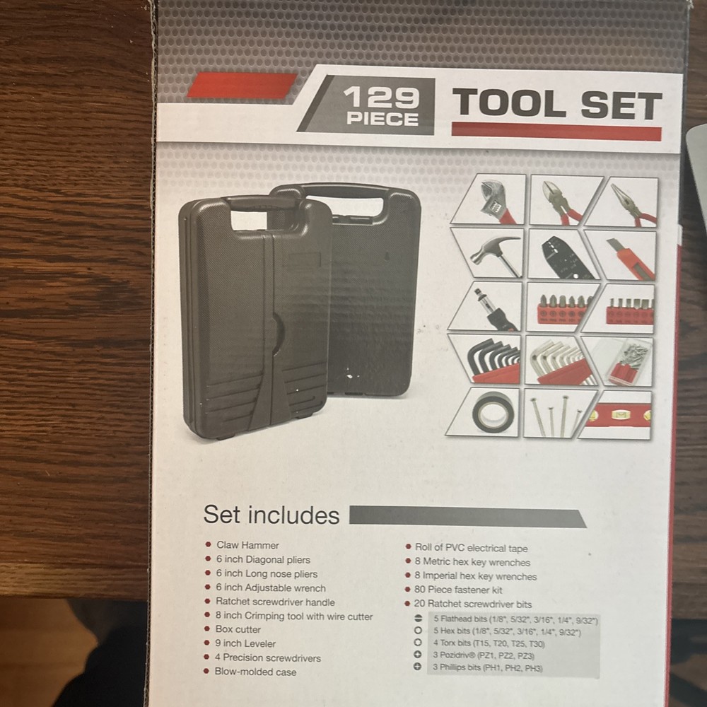 Workshop Essential 129 Piece Tool Set BRAND NEW