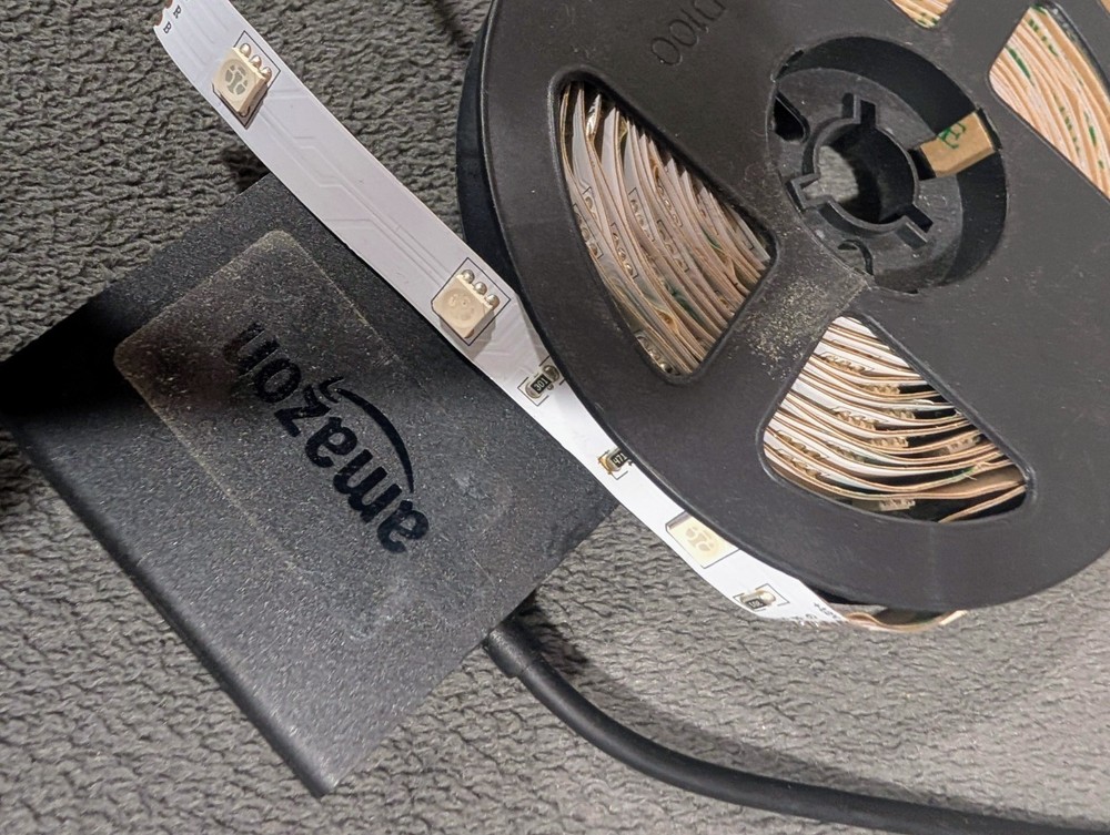 Misc Electronics Lot: Lenovo, Amazon, LED Strip, Klein Tester - UNTESTED