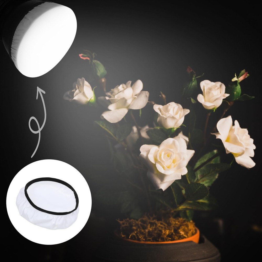 7"/18cm Light Diffuser,Soft Diffuser Lamp Cover White Shade 4Pcs, white