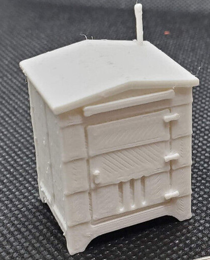 2 Pack HO Scale Train Signal Box White-unpainted