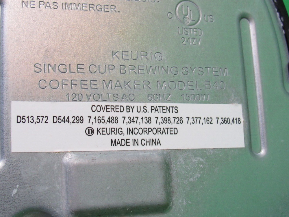 Keurig K-Classic Single Cup Brewing System Model#B40 - TESTED