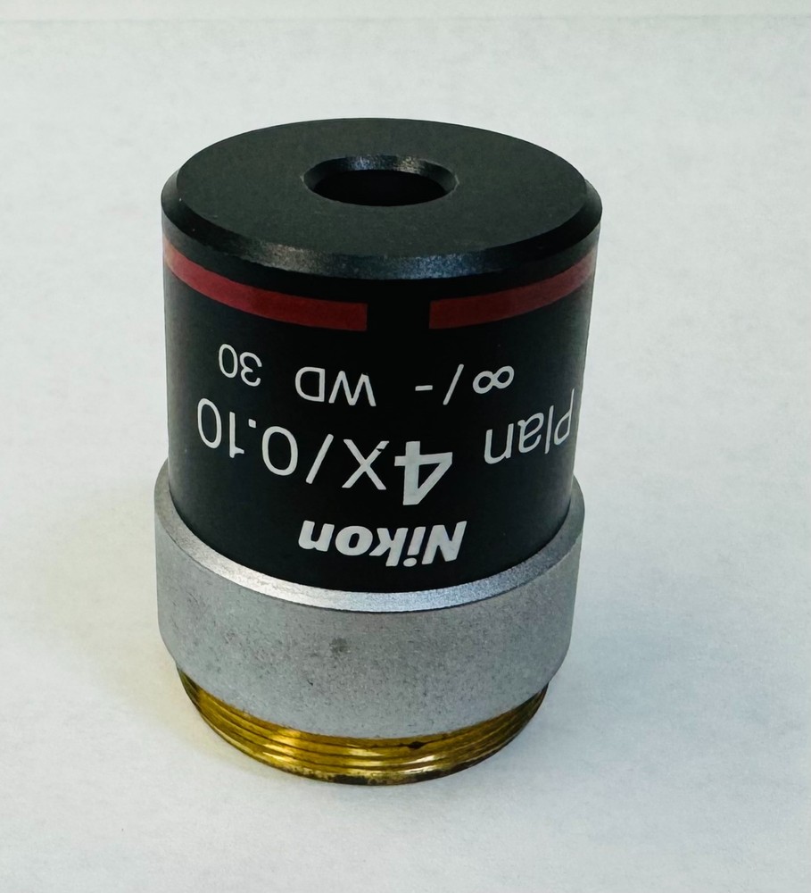 Nikon E Plan 4X/0.10 Infinity Objective for Eclipse Microscopes M25 Thread