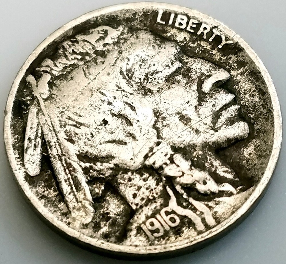 1916 Buffalo Nickel! A nice coin for your collection!