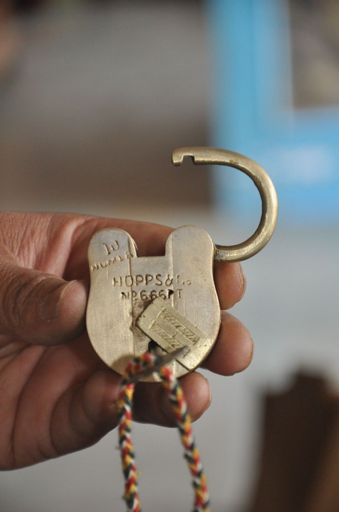 6 Pc Different Vintage Brass Fine Handcrafted Small Padlocks