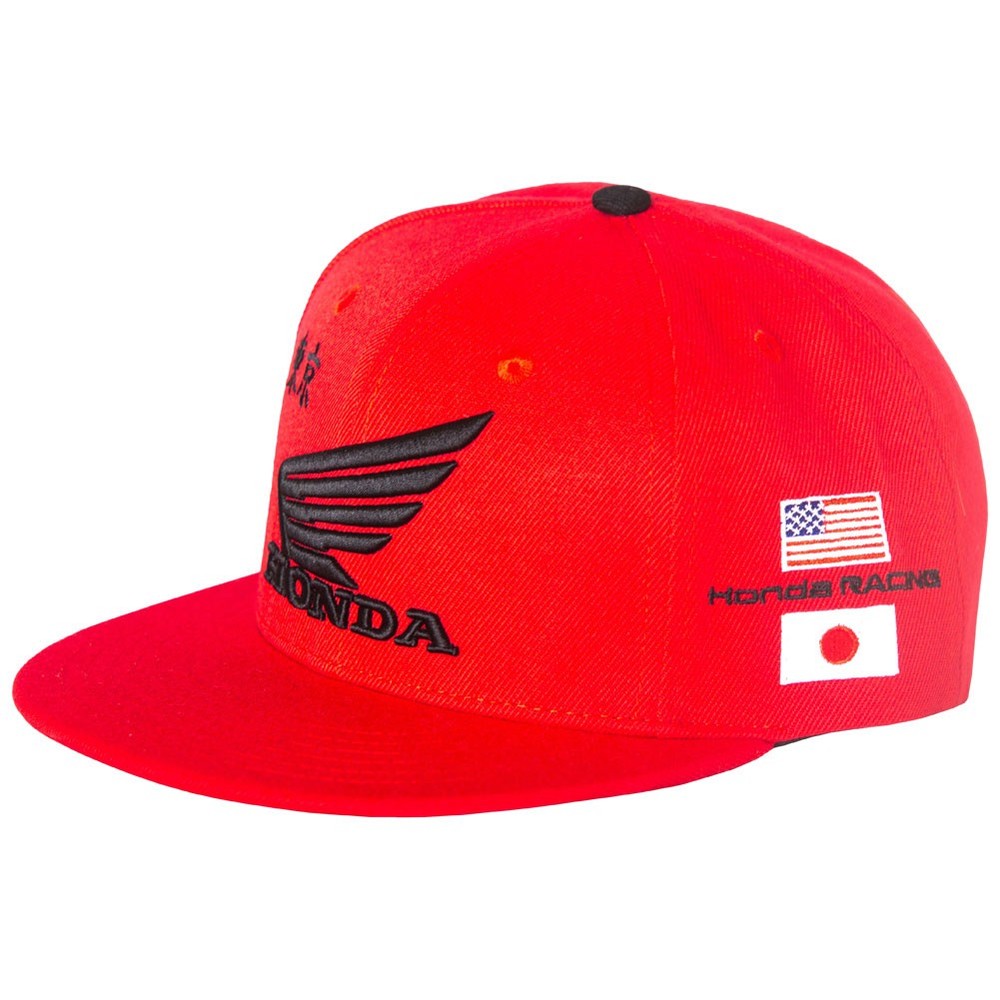 D'Cor Visuals Honda Factory Snapback Hat Red