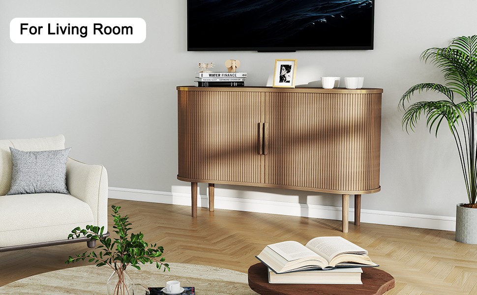 1.4M Long Modern Sideboard With Doors For Kitchen Storage TNBI