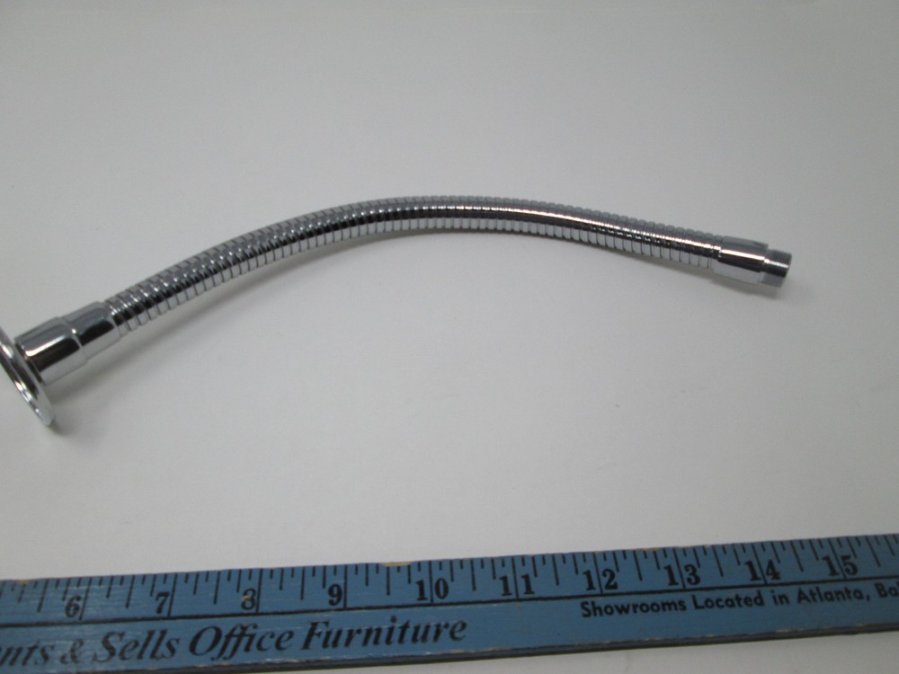 13 Inch Gooseneck Microphone Chrome with Base Mount