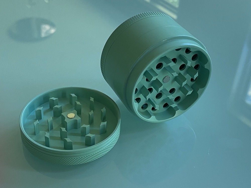 Seafoam Green Ceramic herb grinder 4 Piece