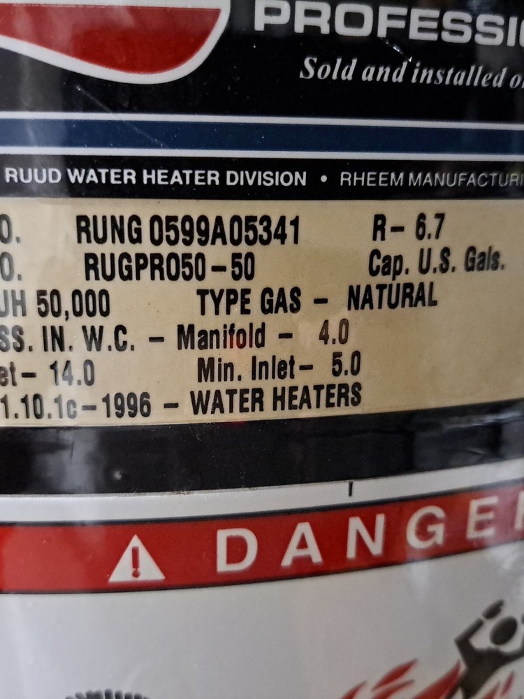 Robert Shaw Water Heater Gas Valve 66-136-308 | R110RTSP