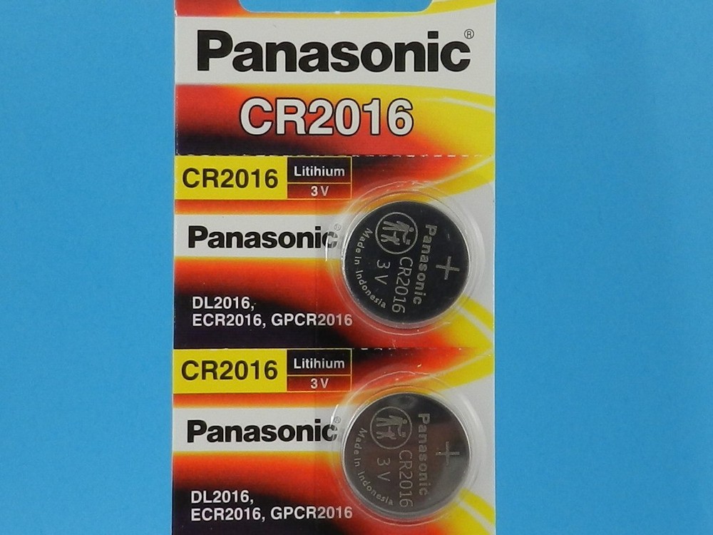 PANASONIC  CR2016  LITHIUM 3V  BATTERY 2Pcs