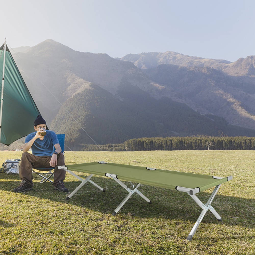 [Old Code: 27860141]RHB-03A Portable Folding Camping Cot with Carrying Bag Army