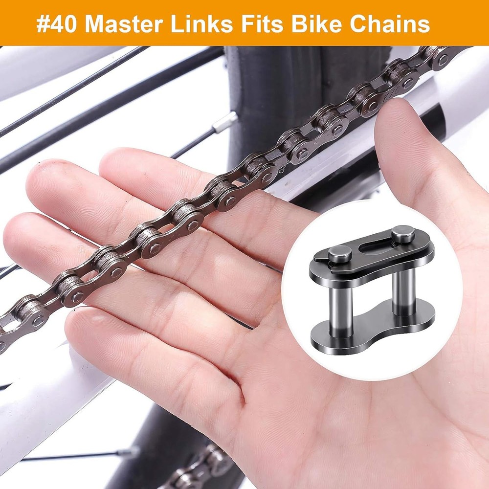 #40 Roller Chain Connecting Links 15 Pack Heavy Duty Master Links