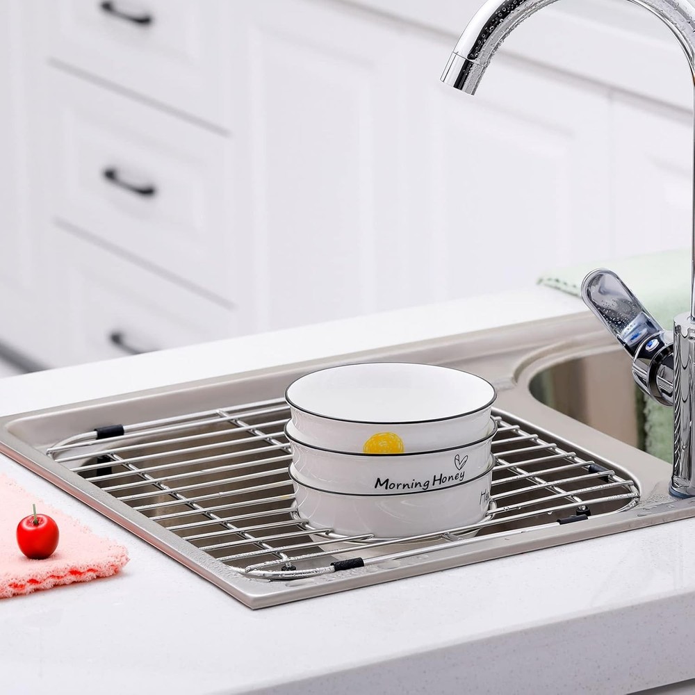 60 Rubber Feet for Kitchen Sink Protectors Grid Rack Wire Bumper Replacement