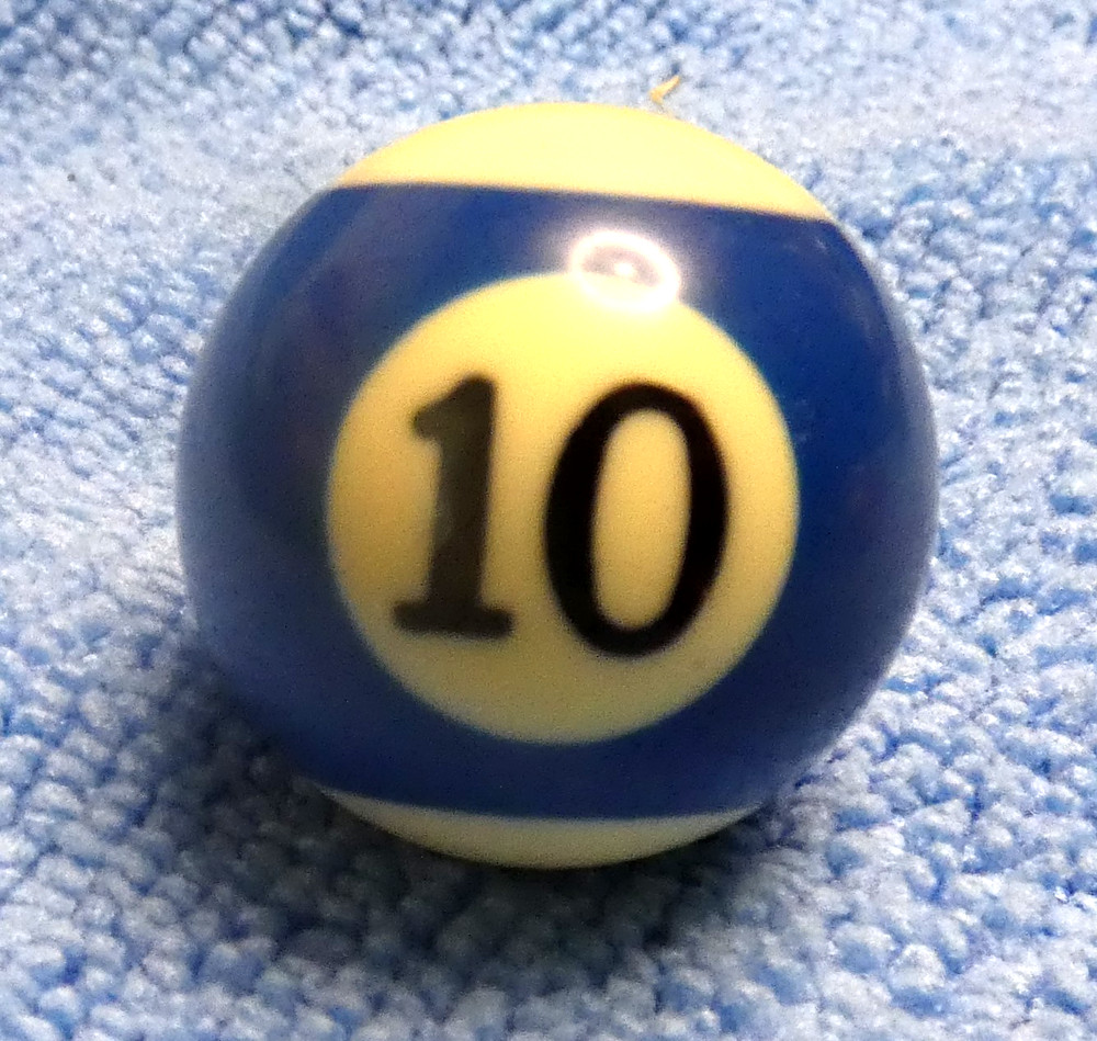 Mini 1” Pool Billiards Ball #10 Blue Stripe Replacement