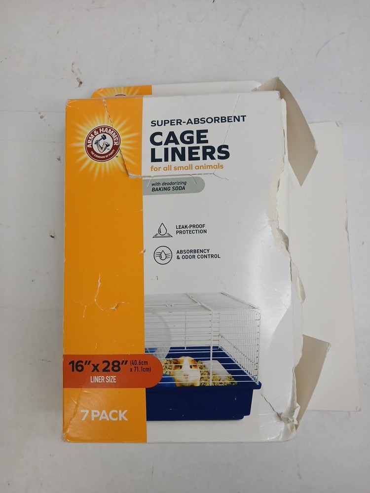 Arm & Hammer Super Absorbent Cage Liners For Small Animals 7 Pack