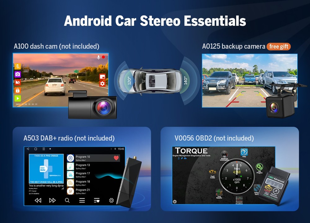 9"Android 14 4+64 for 2004-2009 Mazda 3 Car Stereo Head Unit CarPlay Touchscreen