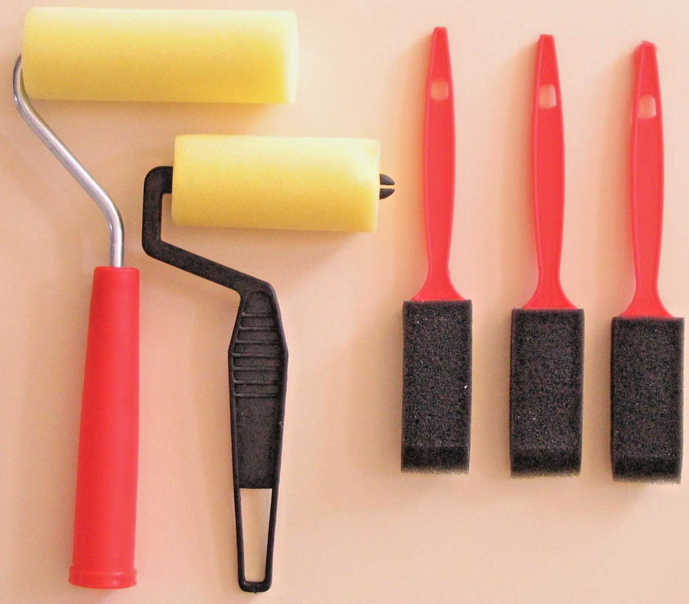 5 Pc Foam Paint Brush and Roller Set QUANTITY DISCOUNTS #99f