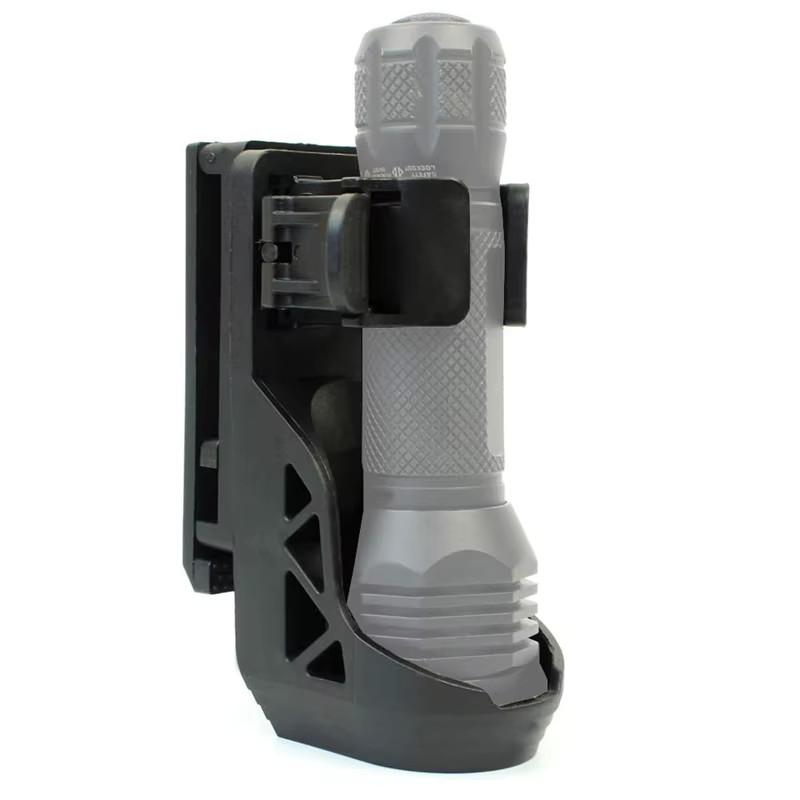 Tactical Flashlight Holster with Lever Side Lock System set General