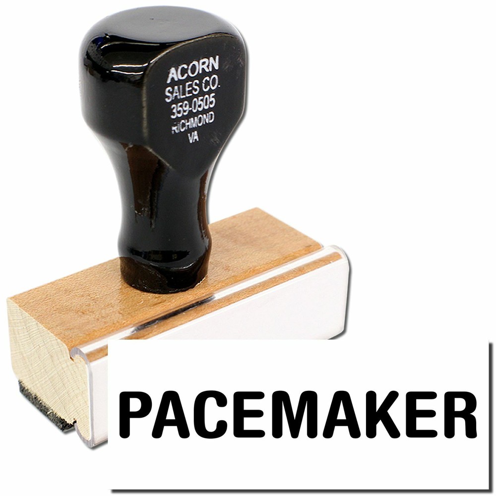 Pacemaker Rubber Stamp Size 1/2" Tall x 1-1/2" Wide