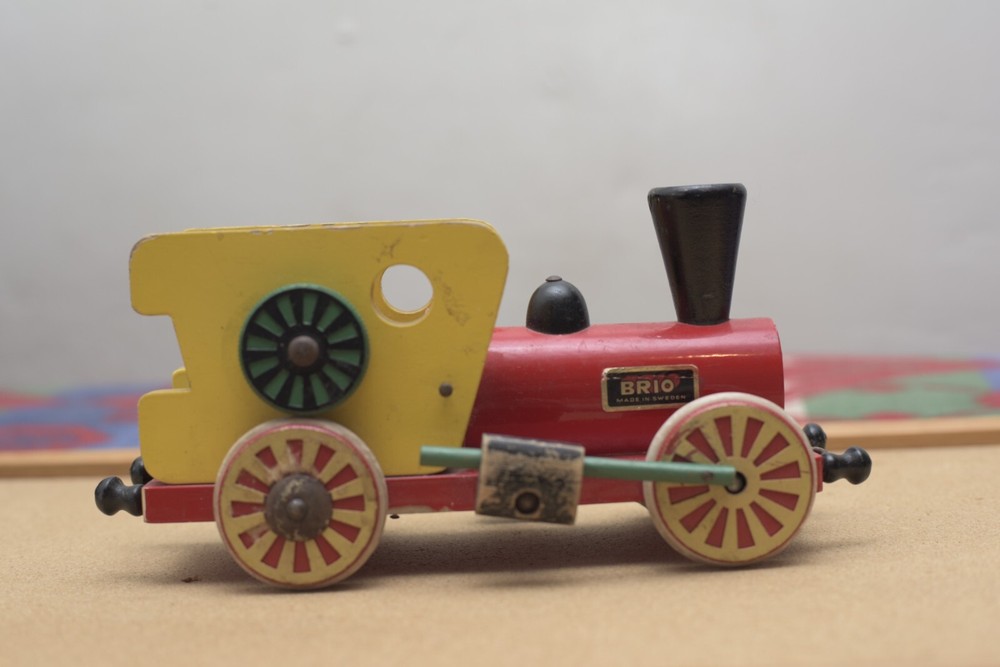 Vintage Brio Wooden Pull Musical Toy