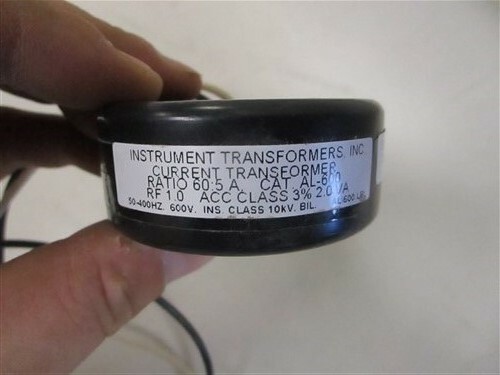 INSTRUMENT TRANSFORMERS INC CURRENT TRANSFORMER E93779 MARINE BOAT