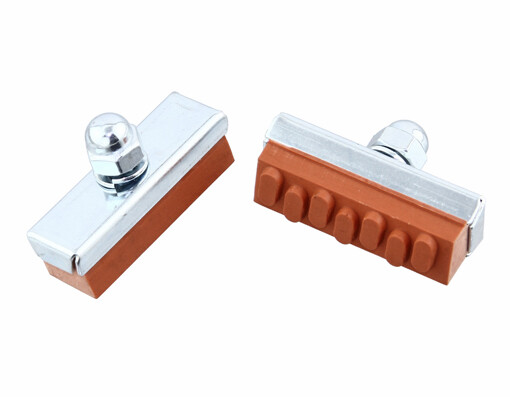 ORIGINAL! 40MM BRAKE SHOES RED.