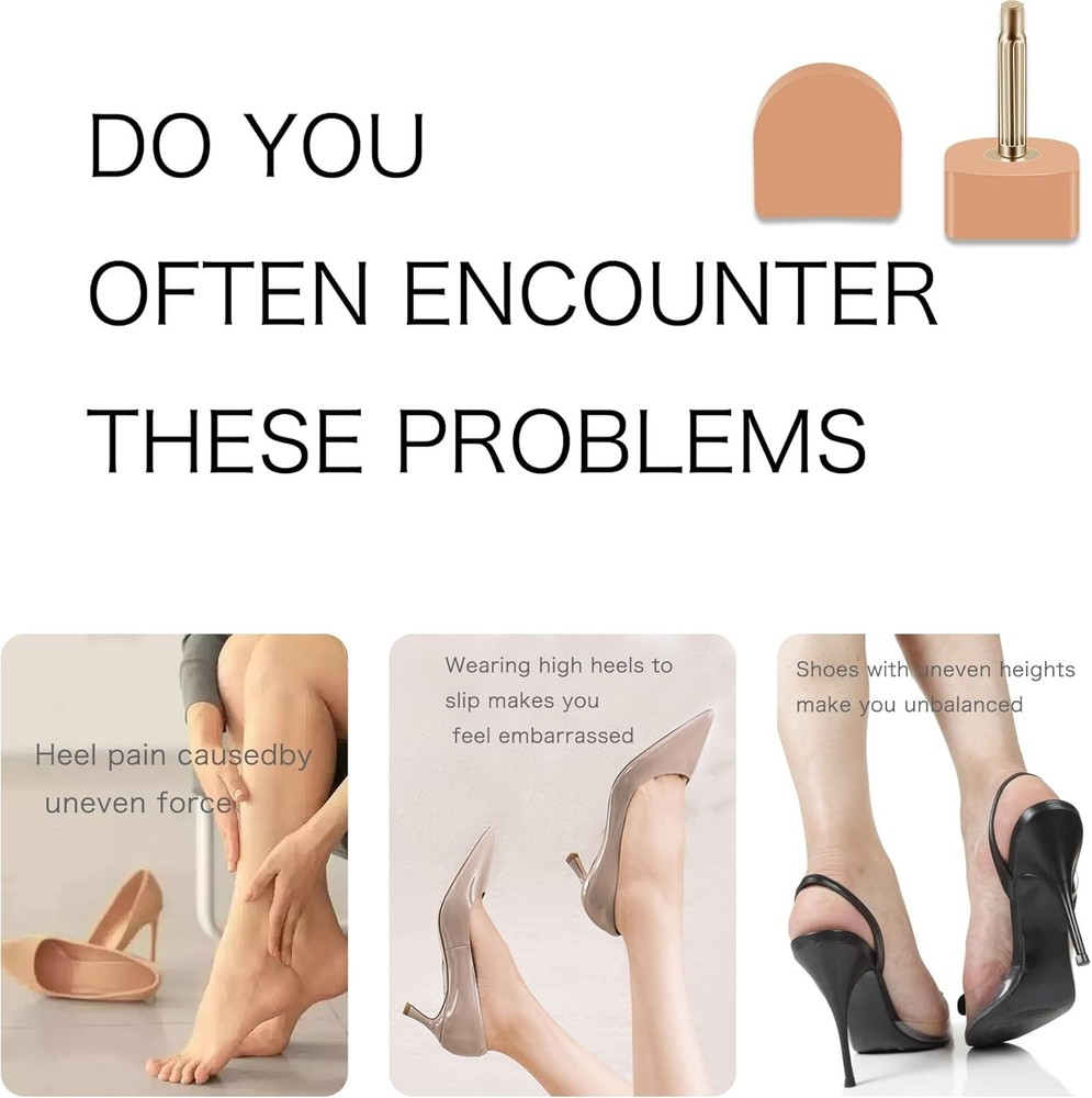 Durable High Heel Protector Tips - Effortless Installation & Silent Walk