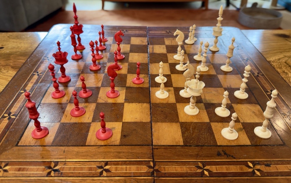 Circa 1820 Chess Set, Northern Europe -