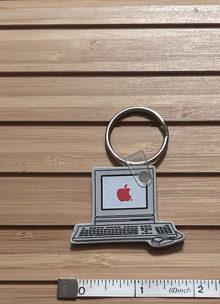 Vintage Rare Apple Computer Keychain