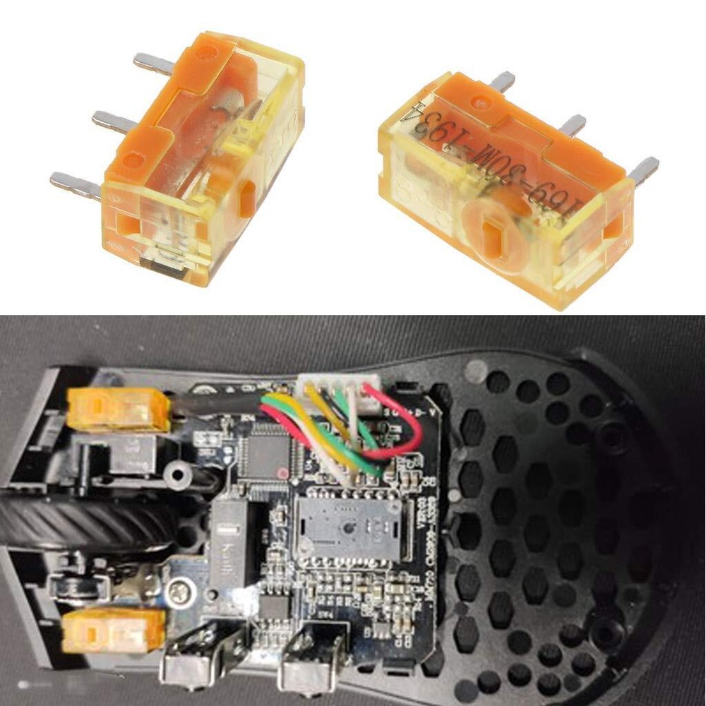 2pcs TTC Dustproof Gold Mouse Micro Switch Micro Button Gold Contactor 30 Mil...