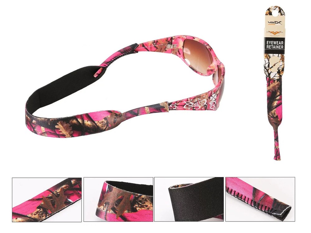Camouflage Neoprene Sunglasses Retainer Strap (4 pack)