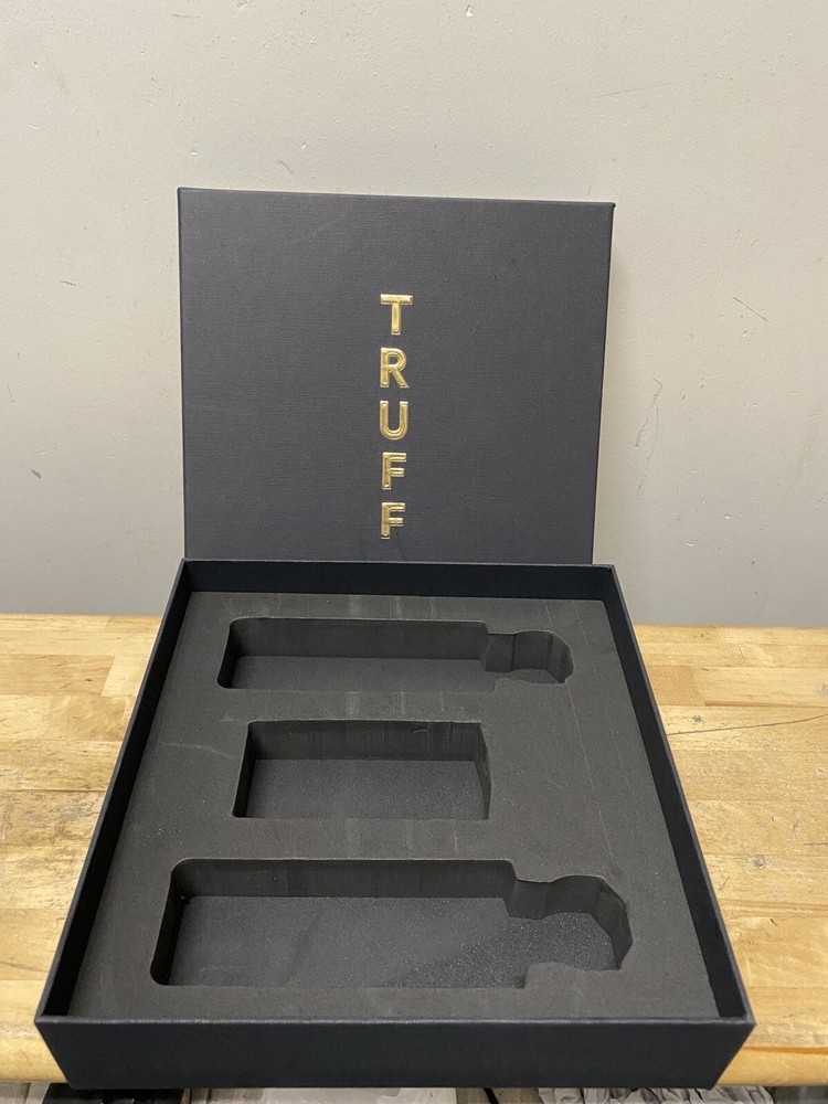 TRUFF Hot Sauce Gift Box EMPTY Holds Three Six Ounce Bottles