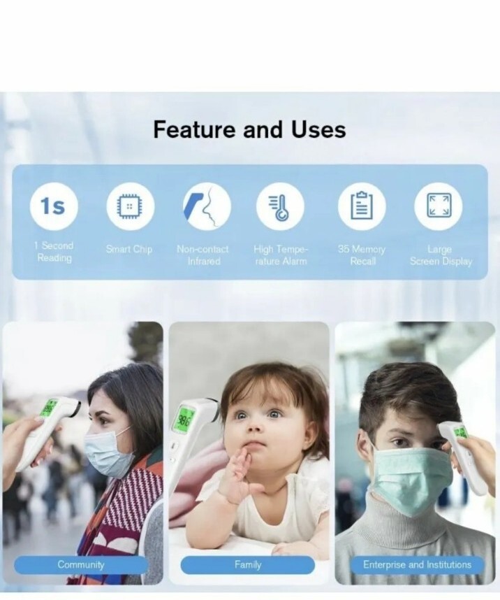 Touchless Contactless laser Thermometer Multi use