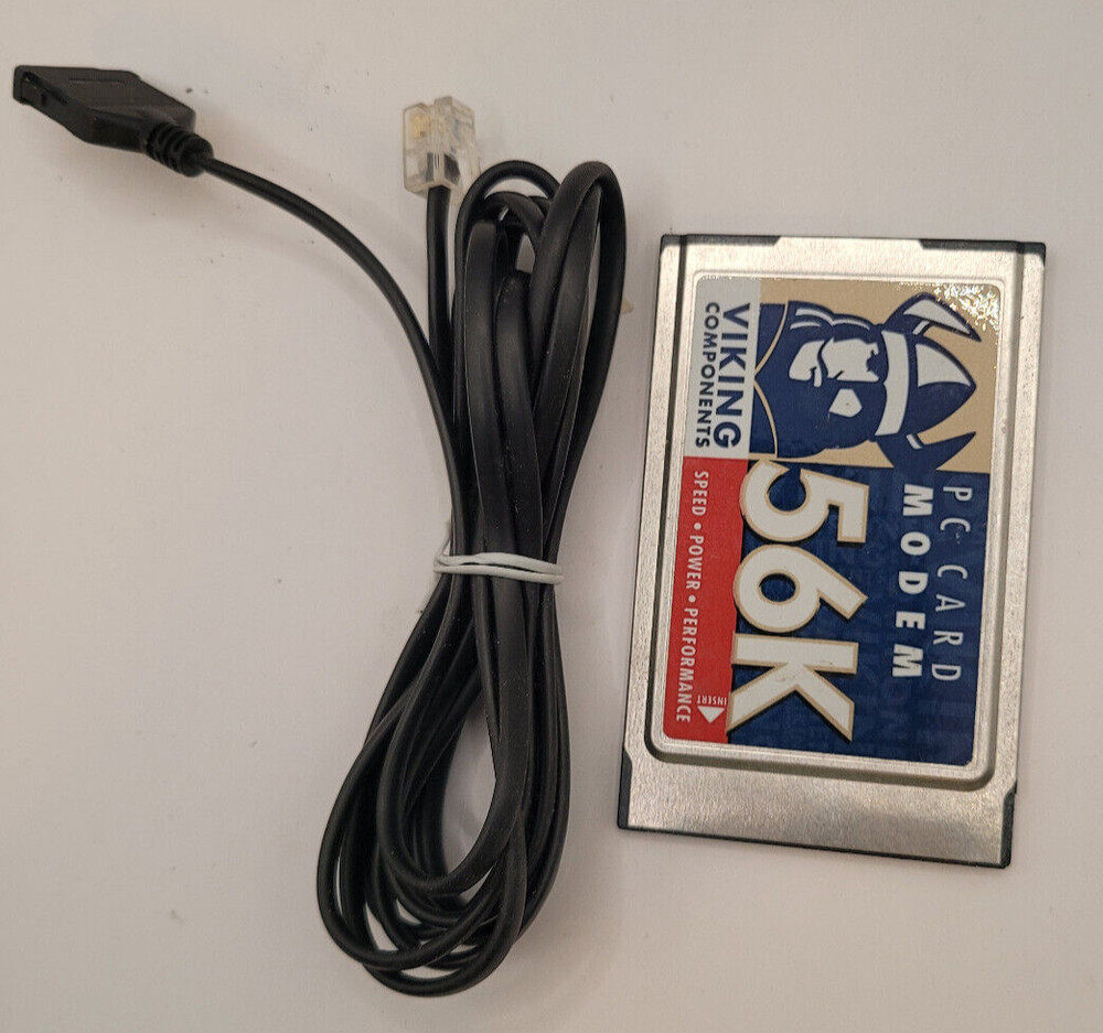Viking 56K PC Modem Card with cable - Untested