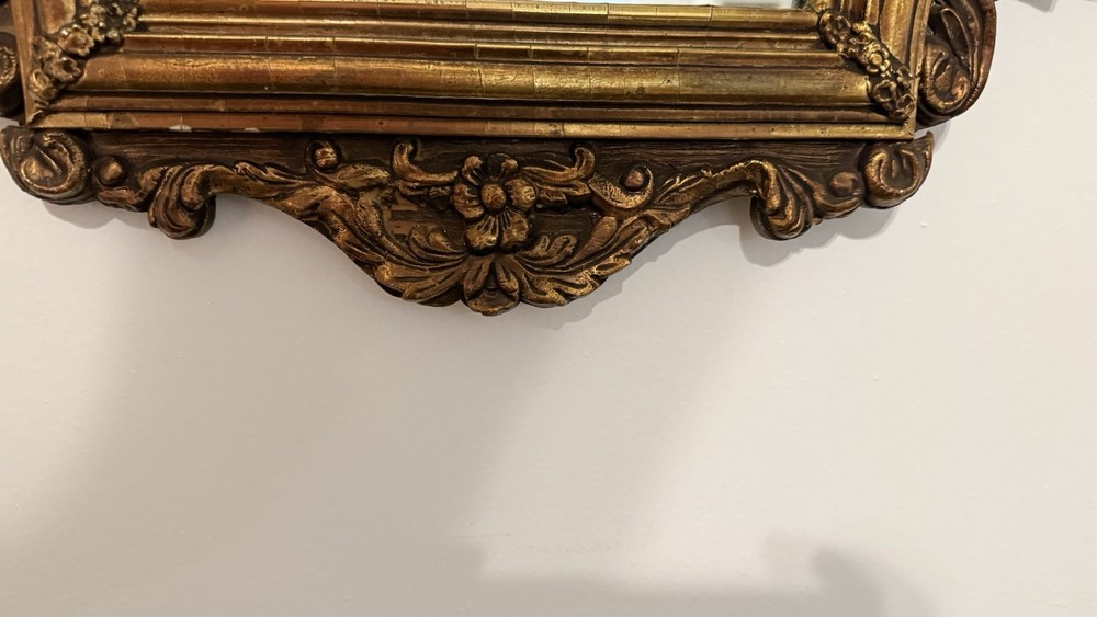 Ornamental rococo mirror, large vintage mirror, wall mirror