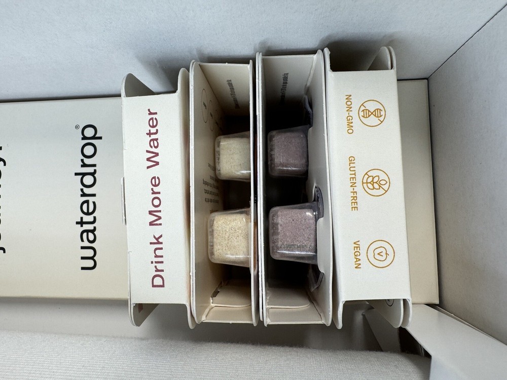 Waterdrop Hydration Starter Pack 20oz Glass Bottle 12 Hydration Packs