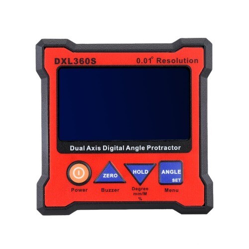 DXL360S Dual Axis Angle Protractor Dumpy Level Dual-axis Gauge Diagnostic Tool