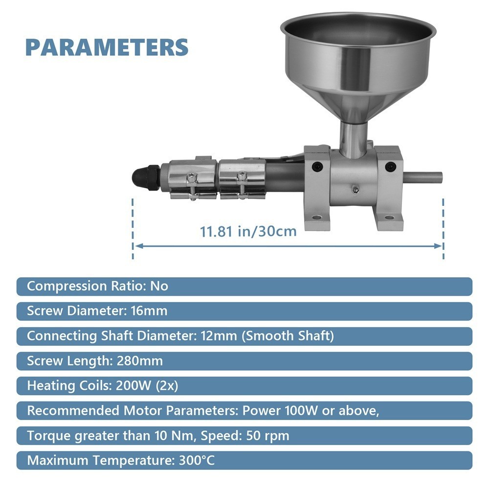 3D Printing Filament Extruder Microplastic Heating Extrusion Processing Machine
