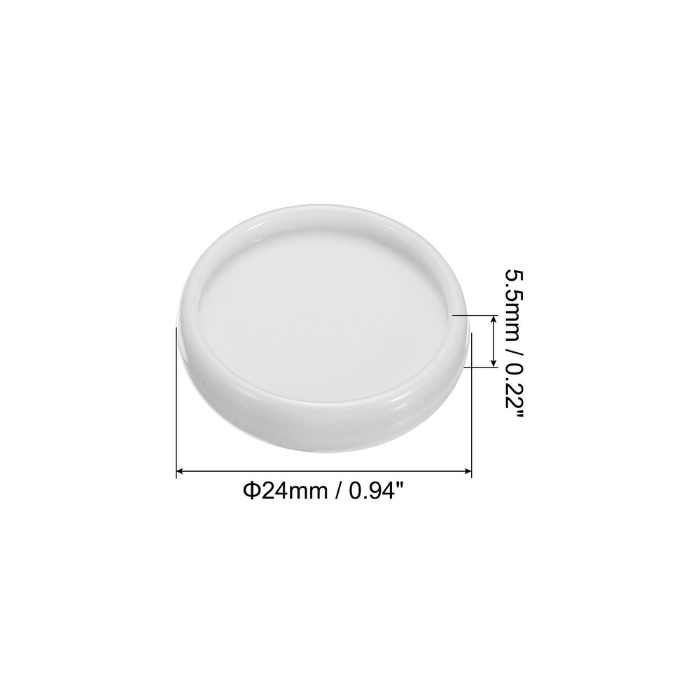 24mm Book Binding Discs 33pcs Discbound Expansion Discs Round, White