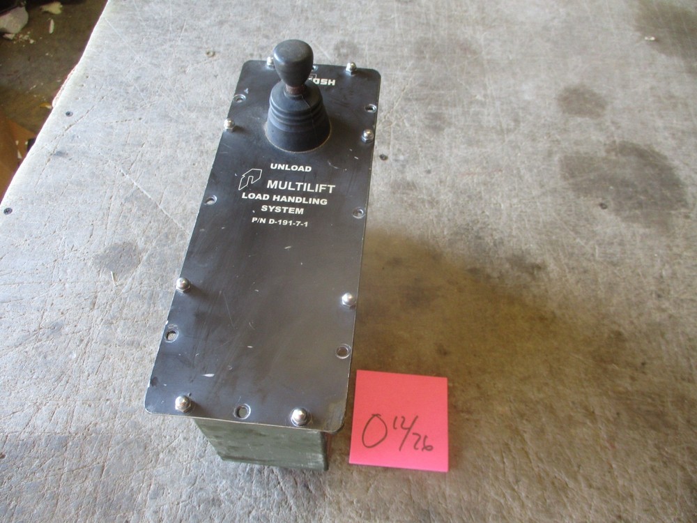 Used Oshkosh MultiLift Load Handler Control Joystick, PN D-191-7-1