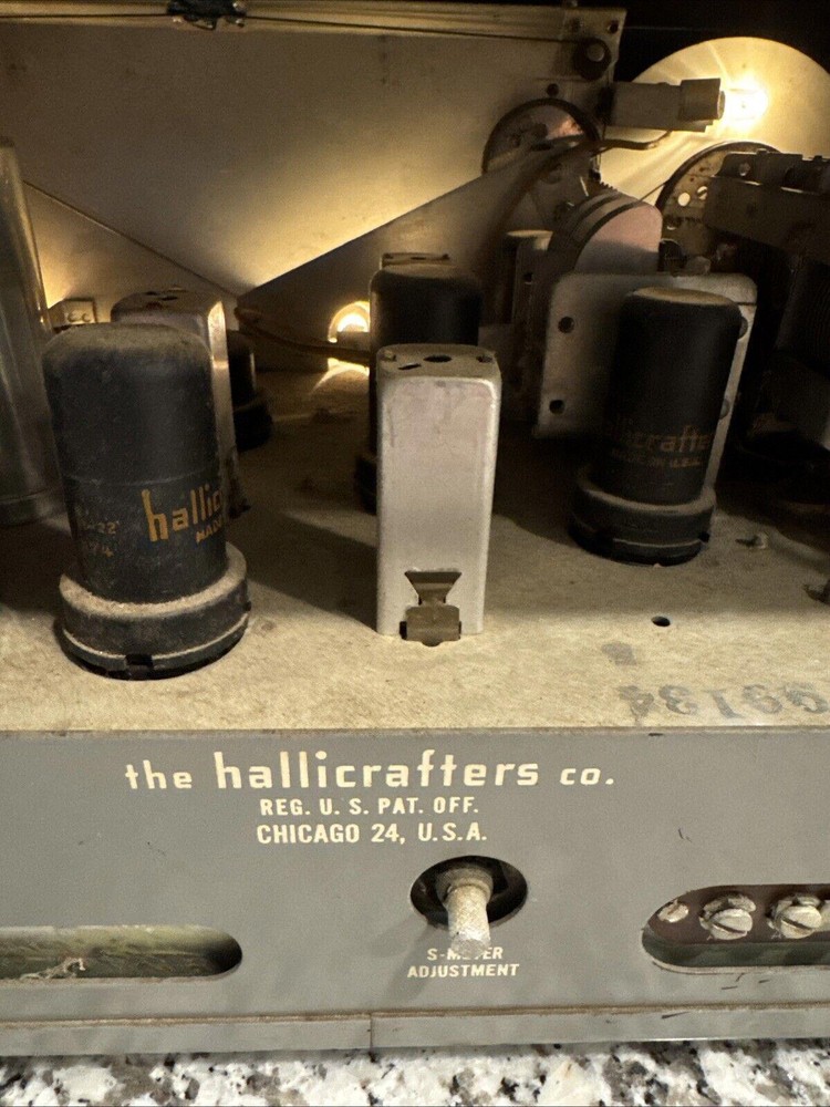 Hallicrafters SX-110 Shortwave Receiver Powers On