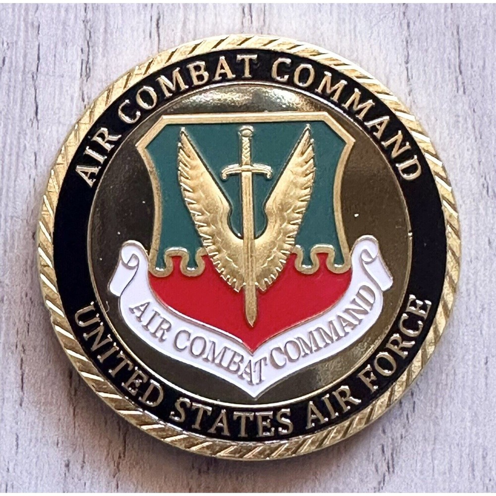 U S AIR FORCE AIR COMBAT COMMAND Challenge Coin