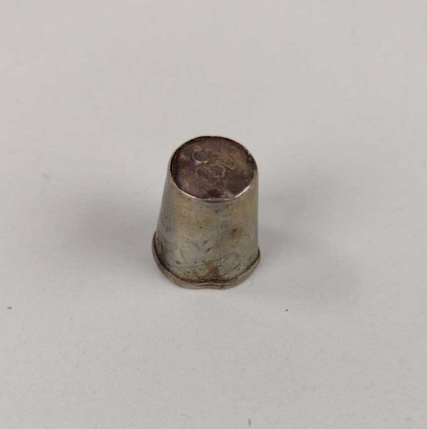 Finnish Silver Thimble - Marked 813 KS Crown