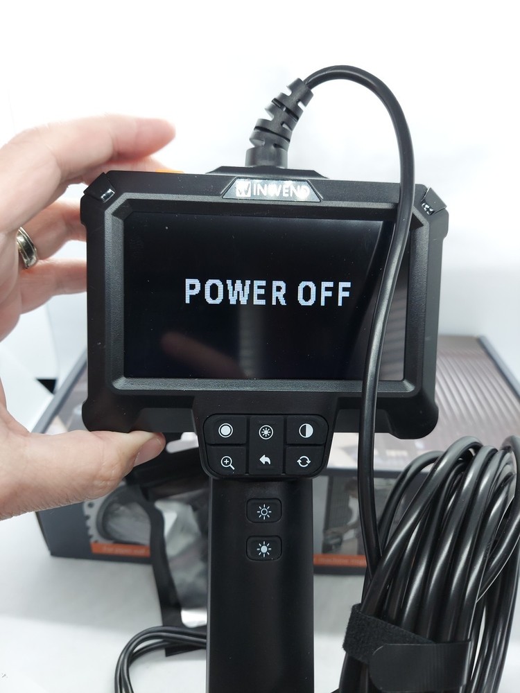 Endoscope Camera with Light - 4.3'' IPS Screen 1080P HD Borescope