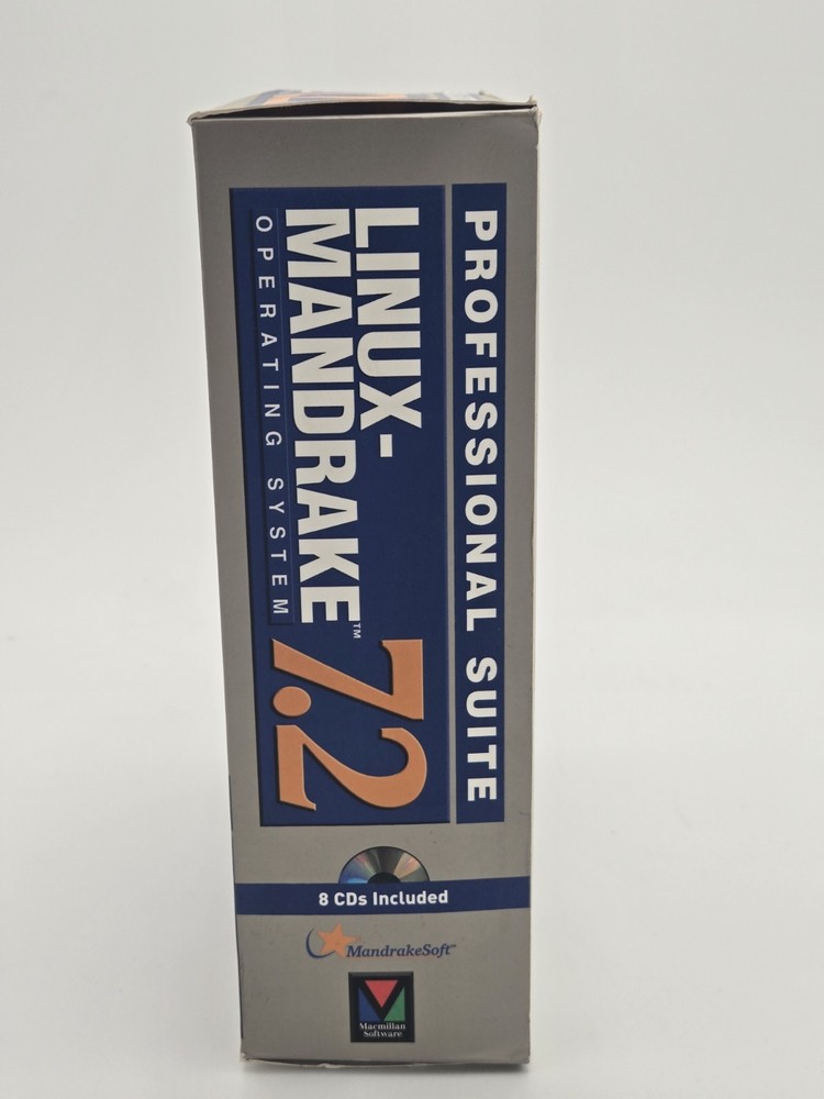 SEALED Linux-Mandrake Professional Suite 7.2 Operating System w/ Box