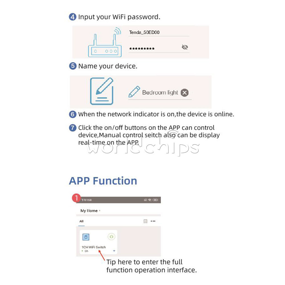 DC 7-32V 2200W Switch Relay Timer Wireless Remote Control Inching/Self-Locking