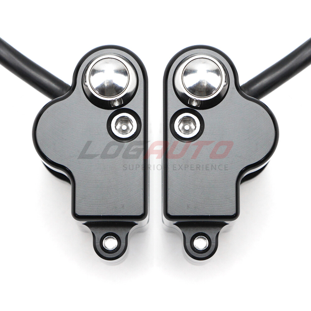 For Harley Universal 1'' Handlebar Control Switch Motorcycle Start Button Black