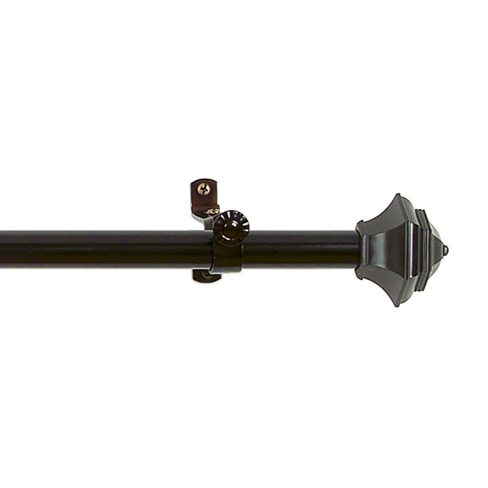 48-86" Decorative Curtain Rod & Finial Jordan
