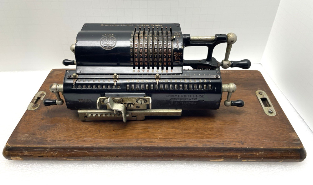 BRUNSVIGA MIDGET SYSTEM TRINKS CALCULATOR ADDING MACHINE 70062 GRIMMENATALIS