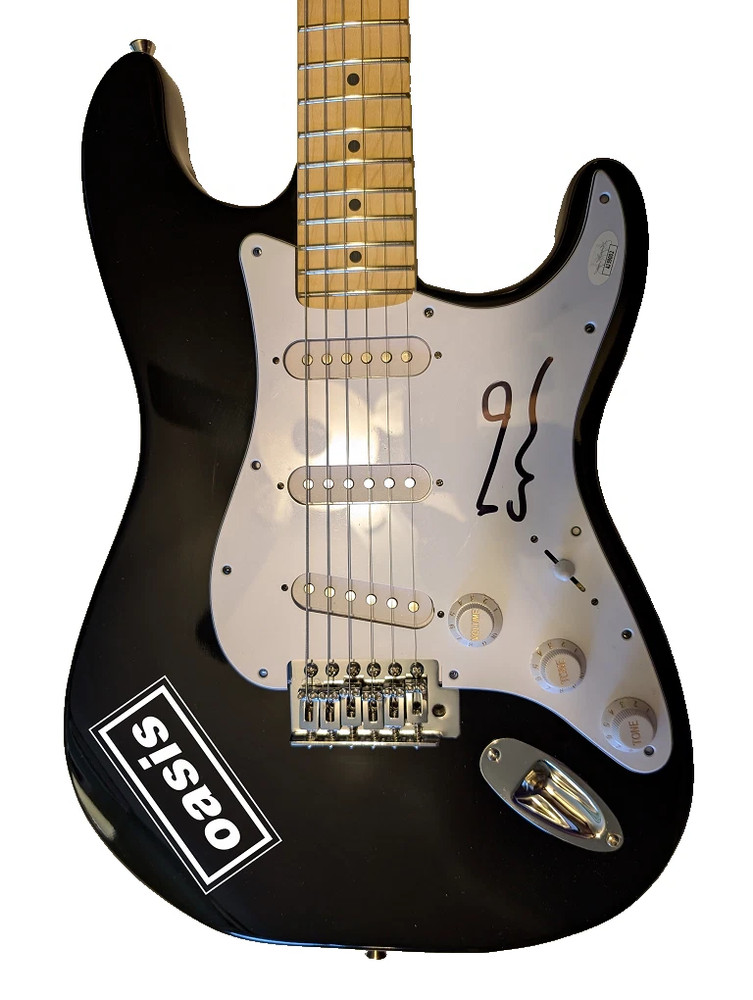 OASIS Neil Gallagher Signed Guitar JSA COA